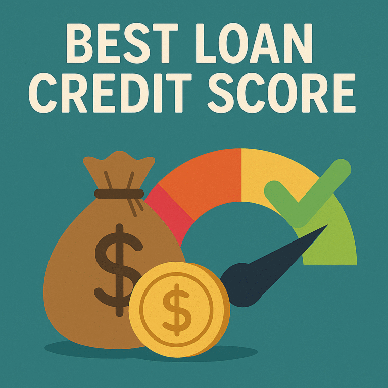 Best Loan Credit Score – Important in loan approval and financial health.